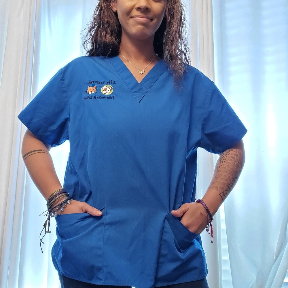 Scrub top!